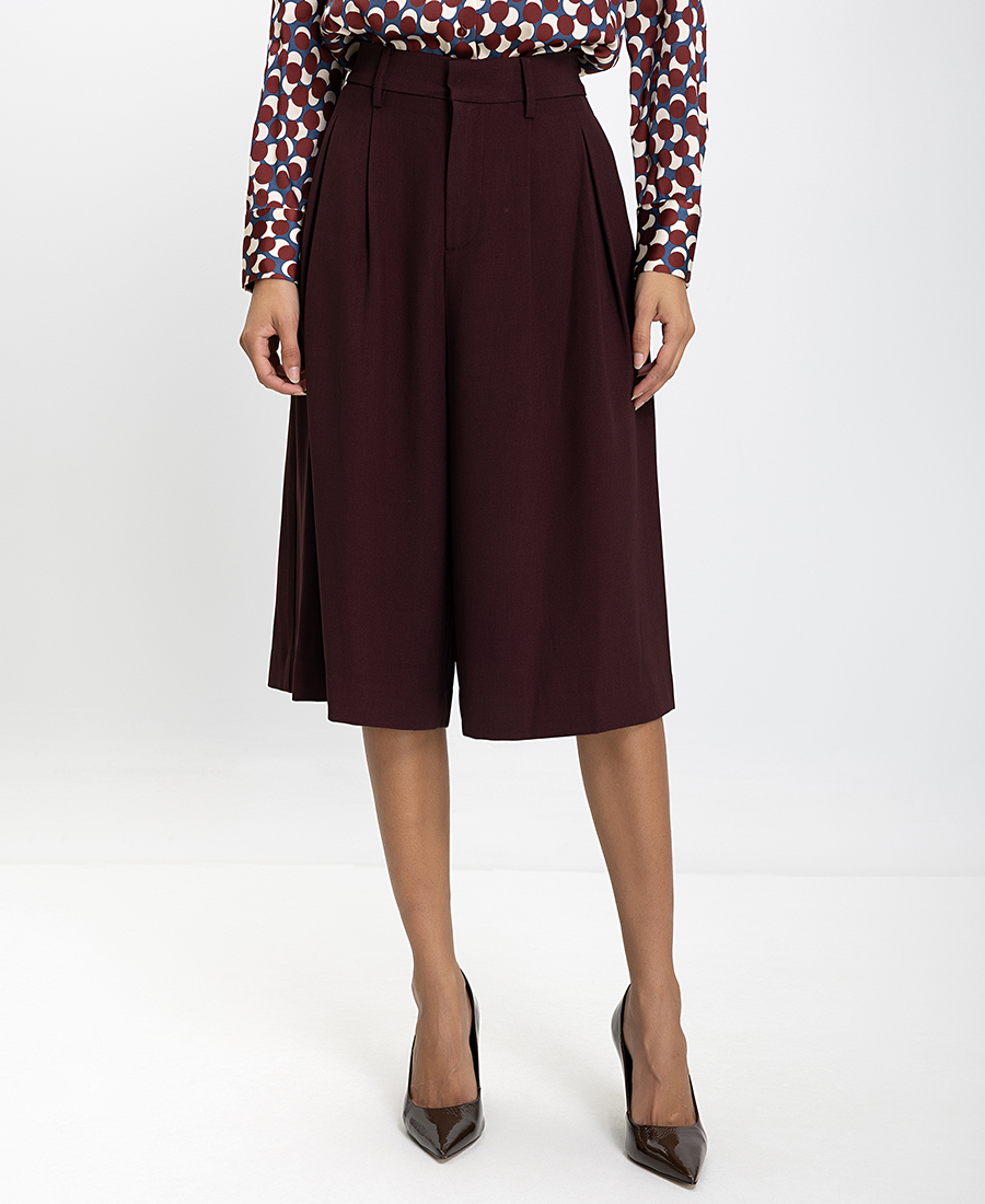 Anonyme Anonyme Γυναικεία Culotte Regular Fit Με Πιέτες