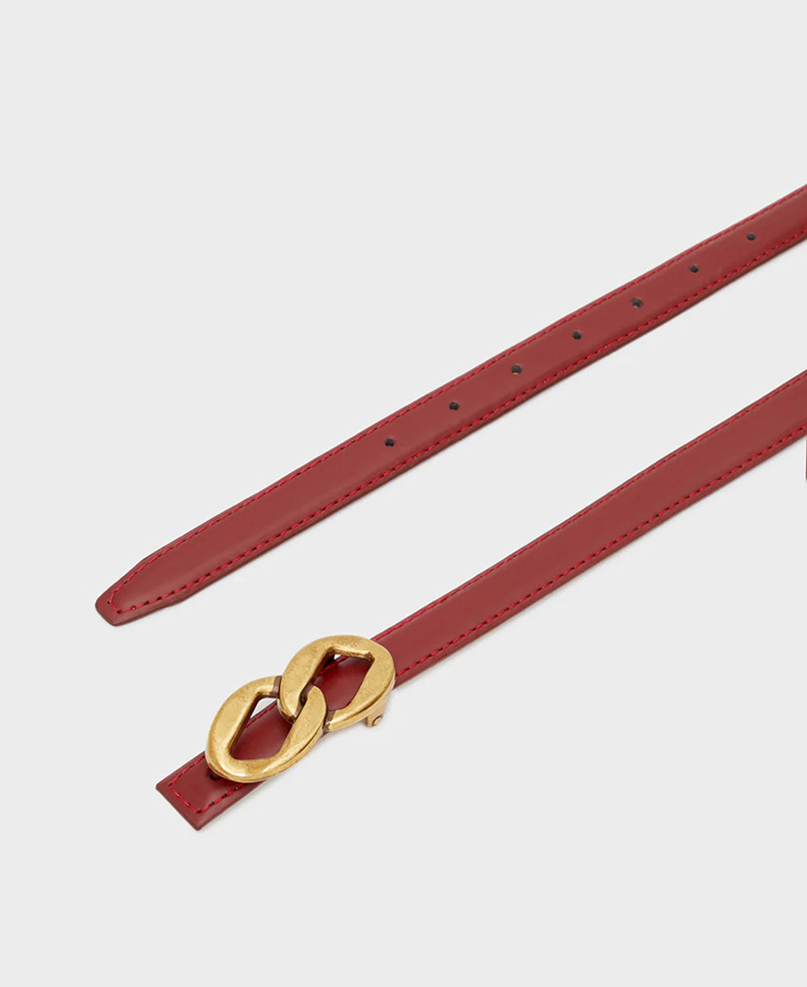 Nali Γυναικεία Ζώνη Με Χρυσή Αγκράφα Σε Σχήμα Άπειρου φωτογραφία