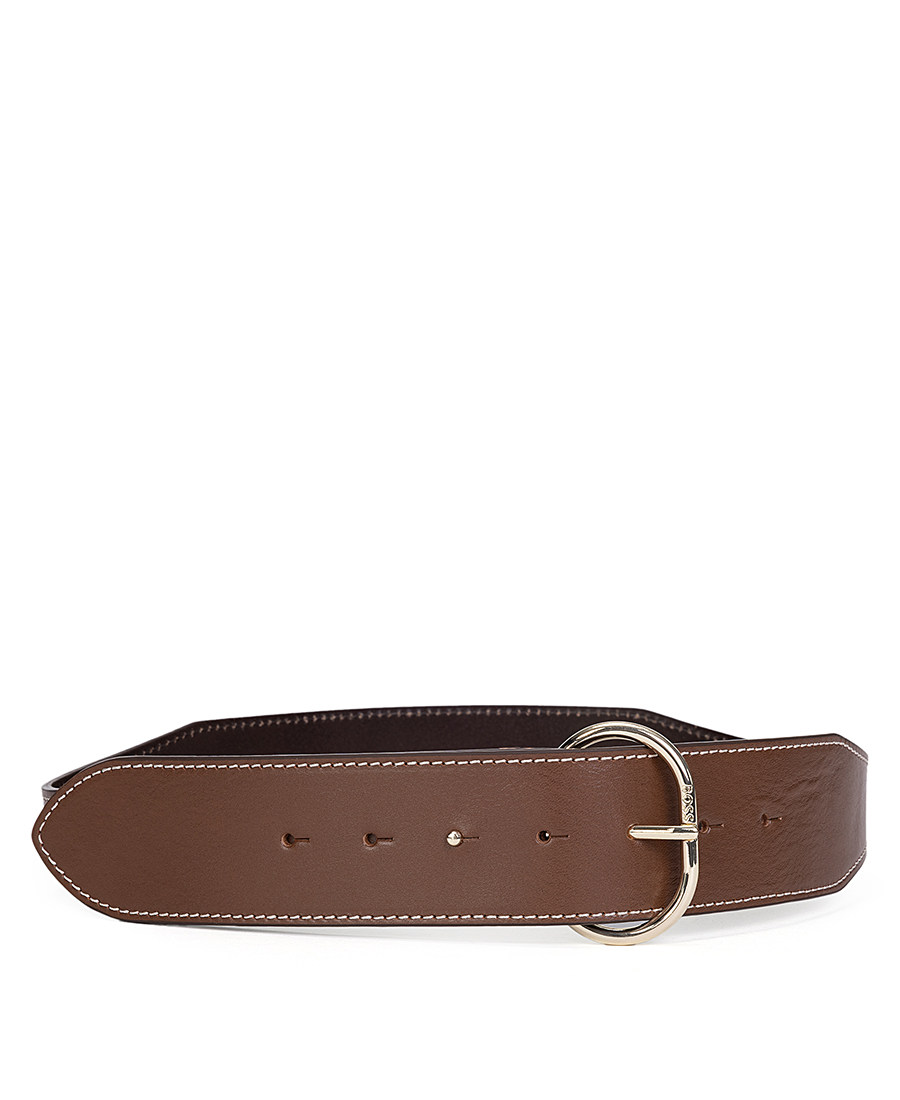 Boss Γυναικεία Ζώνη Με Στρογγυλή Μεταλλική Αγκράφα