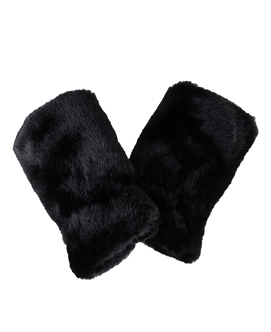 In Linea Firenze Γυναικεία Γάντια Τύπου Μιτς Με Faux Fur Υφή