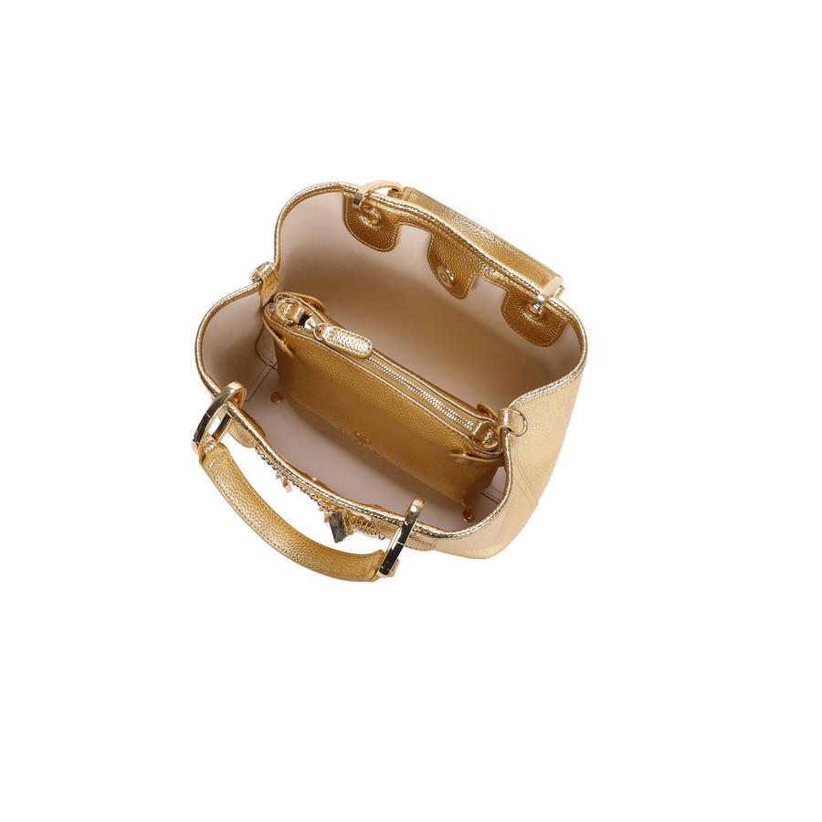 Braccialini Γυναικεία Τσάντα Beth Χρυσή με Διπλά Χερούλια & Αποσπώμενο Λουράκι Χρυσή φωτογραφία
