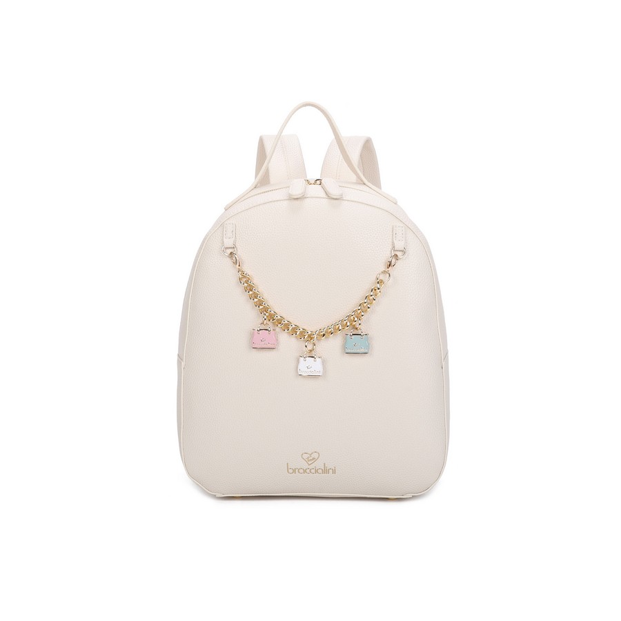 Braccialini Braccialini Γυναικείο Σακίδιο Με Αποσπώμενο Clutch Και Χρυσή Αλυσίδα