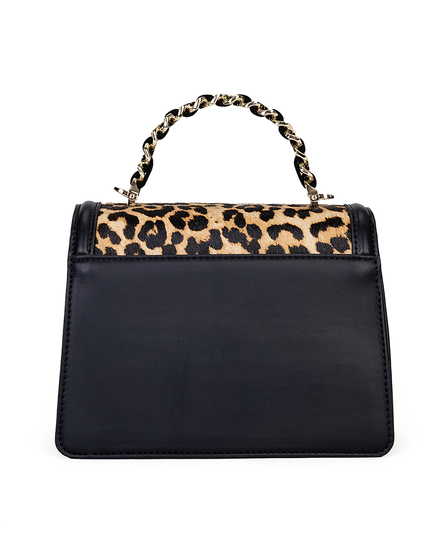 L’Atelier Du Sac Γυναικεία Τσάντα Χειρός Με Animal Print Και Κοσμηματικό Κούμπωμα φωτογραφία