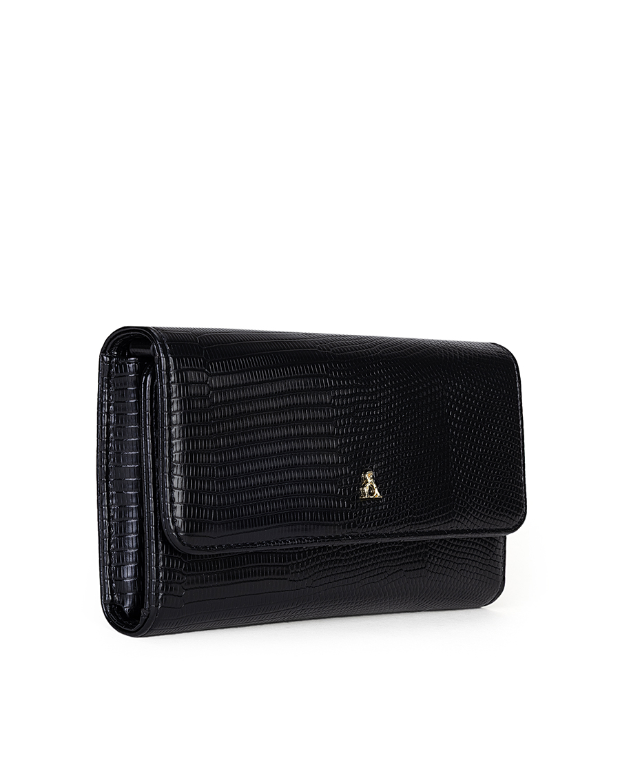 L’Atelier Du Sac Γυναικείο Clutch Με Ανάγλυφη Croco Υφή φωτογραφία