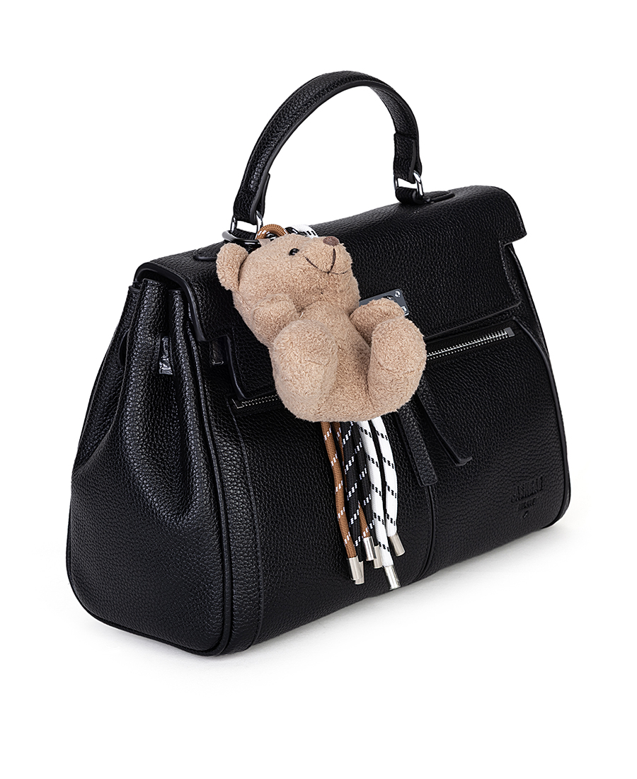 Pashbag Milano Γυναικεία Τσάντα Χειρός Με Teddy Charm Και Utility Λεπτομέρειες φωτογραφία