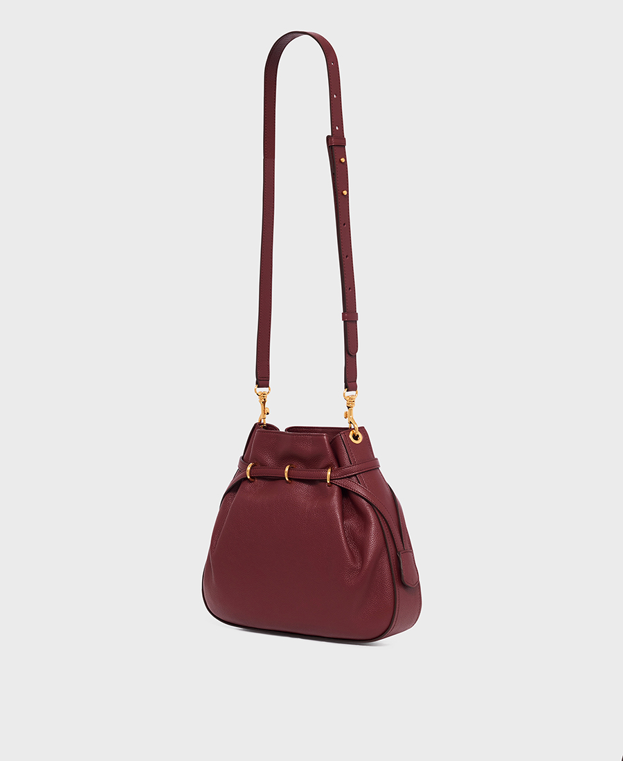 Gerard Darel leather bucket bag φωτογραφία