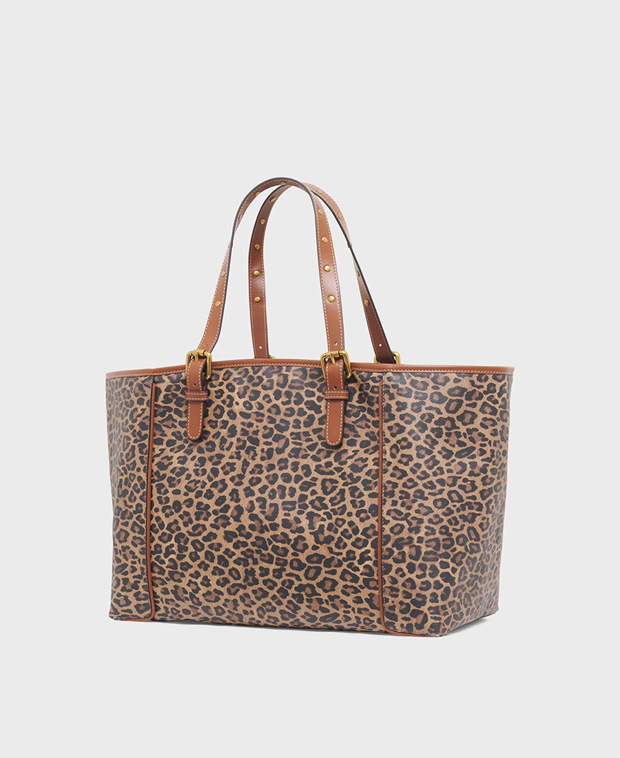 Gerard Darel leopard-print tote bag φωτογραφία