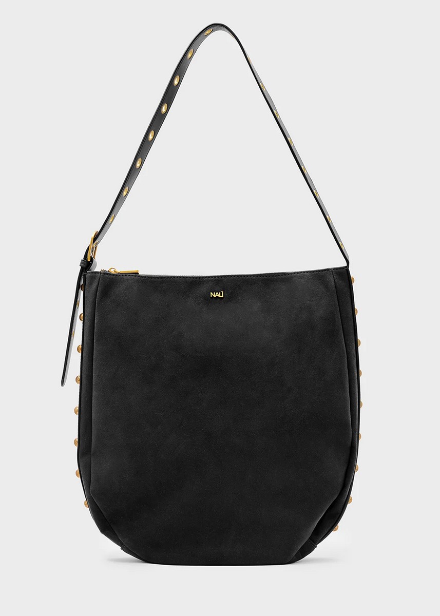 Nali Γυναικεία Τσάντα Ώμου Με Διακοσμητικά Τρουκς