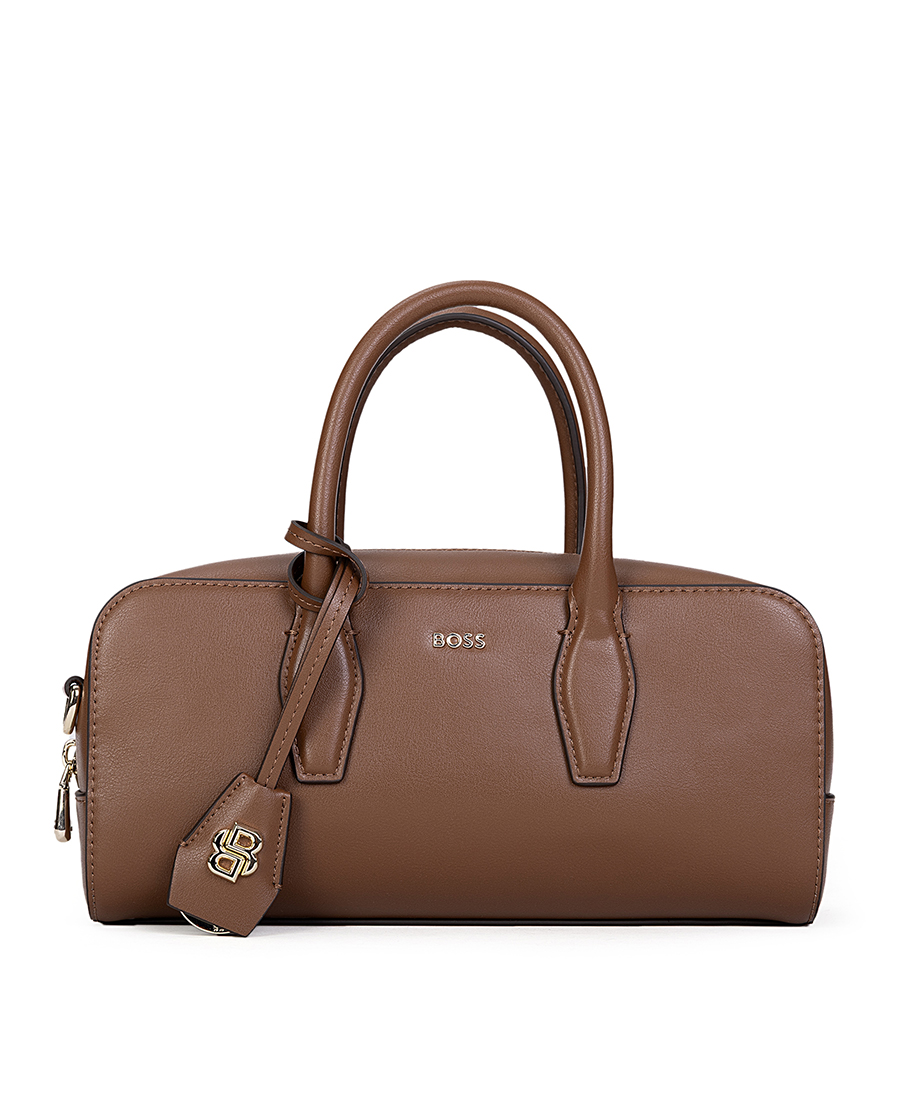 Boss Boss Γυναικεία Τσάντα Χειρός Bowling Με Διπλά Χερούλια Και Logo Detail