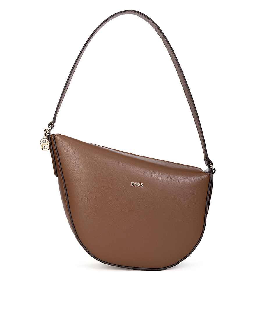 Boss Boss Γυναικεία Τσάντα Ώμου Hobo Με Καμπύλο Design Και Logo Detail