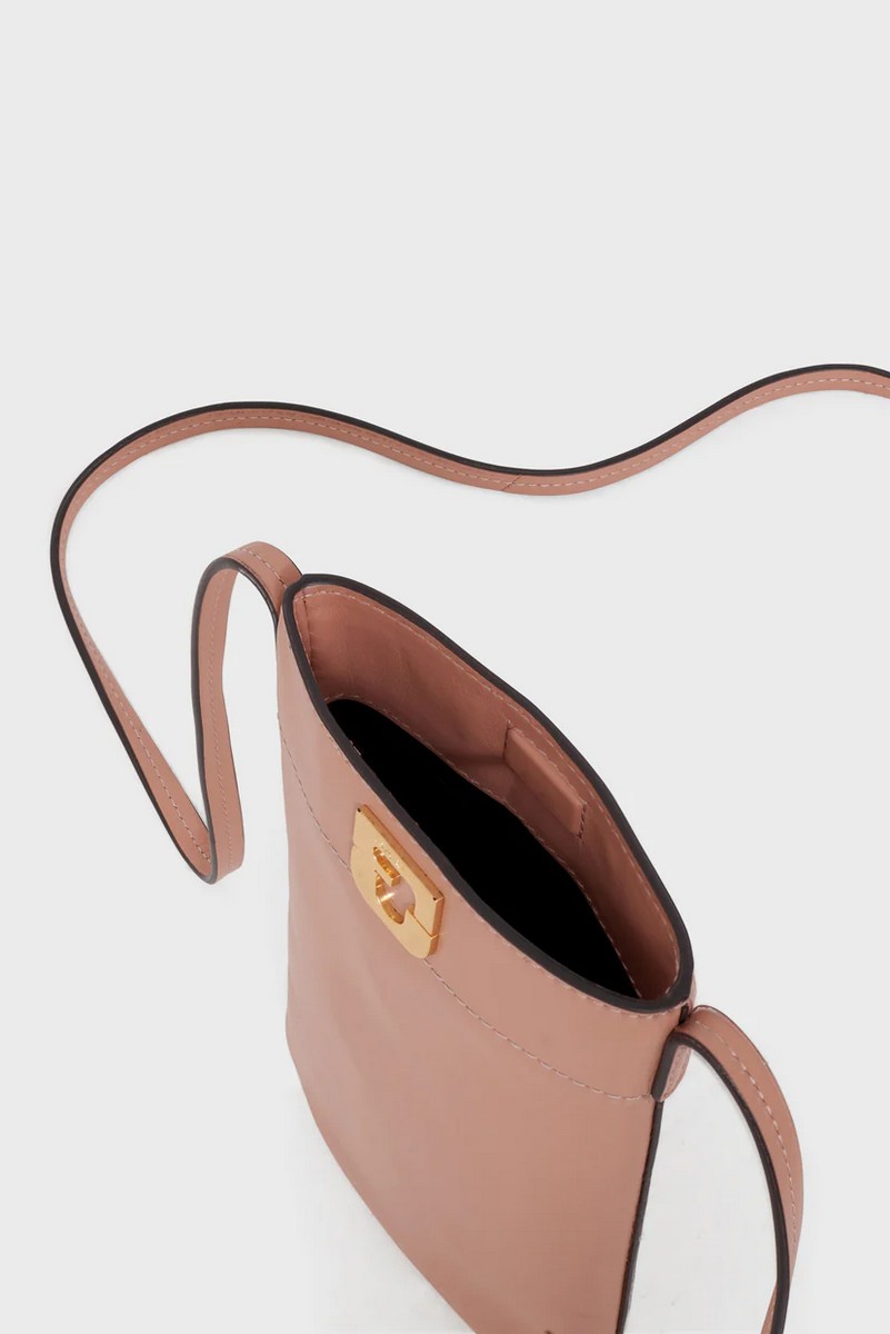 Gerald Darel Θήκη Τηλεφώνου Crossbody Δερμάτινη Με Μεταλλικό Κούμπωμα φωτογραφία