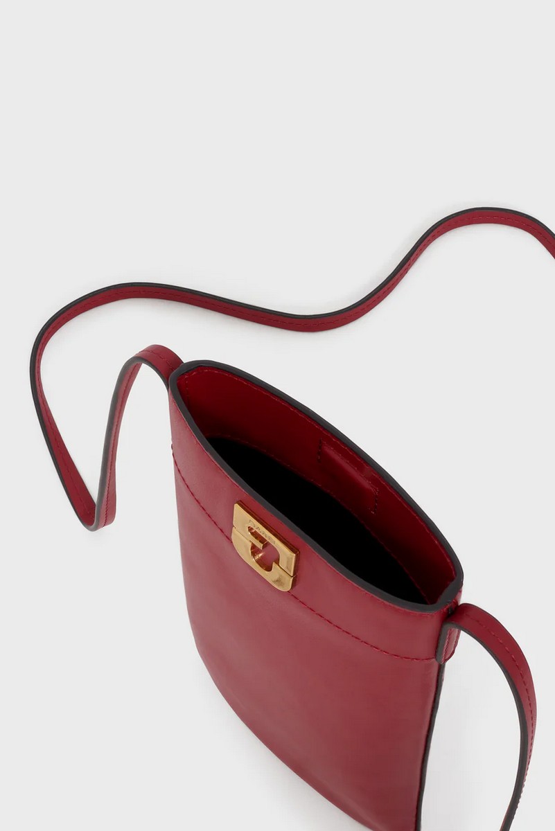 Gerald Darel Θήκη Τηλεφώνου Crossbody Δερμάτινη Με Μεταλλικό Κούμπωμα φωτογραφία