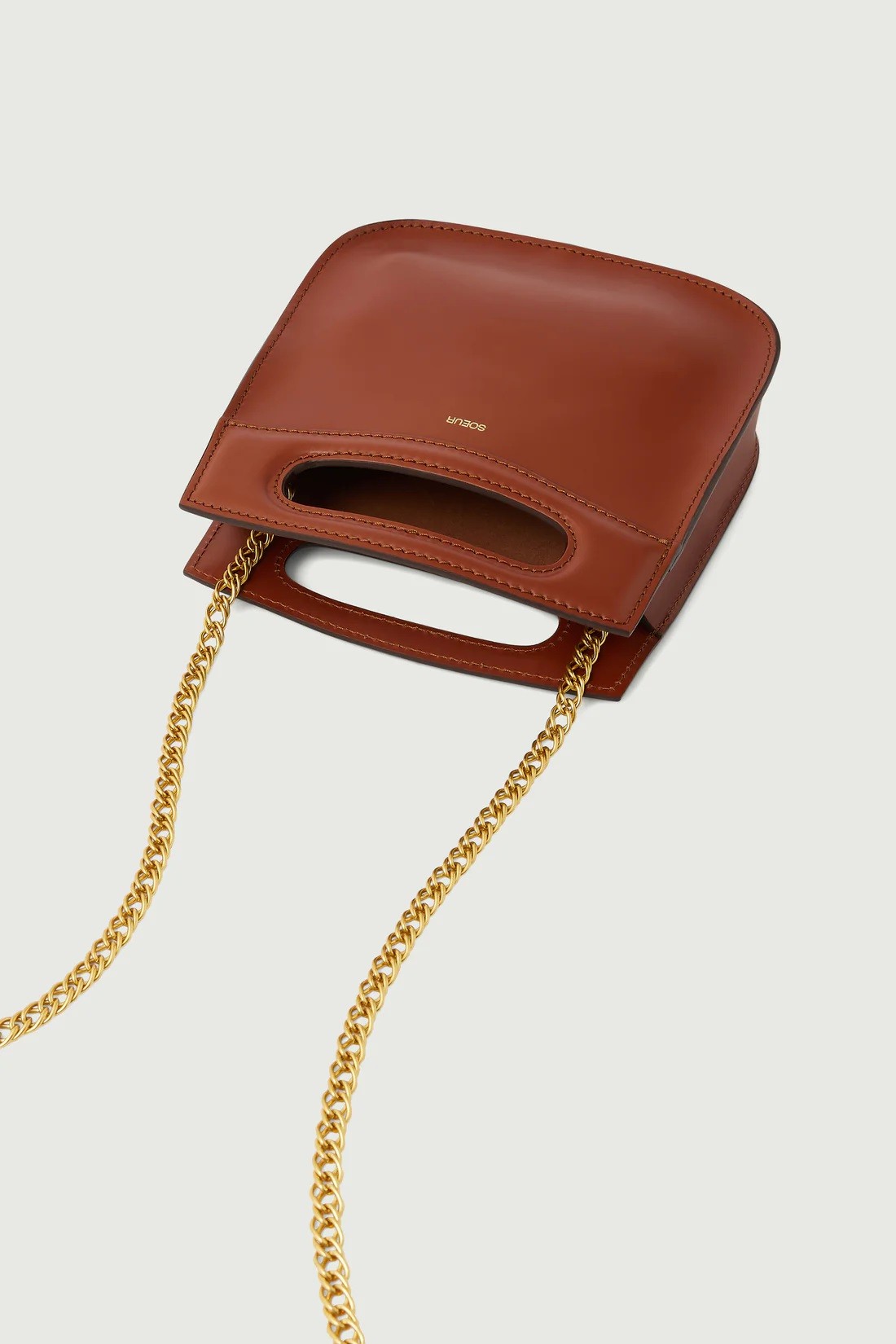 Soeur Γυναικεία Τσάντα Cheri Mini Δερμάτινη Με Cut Out Λαβή Και Αποσπώμενη Αλυσίδα Ώμου φωτογραφία