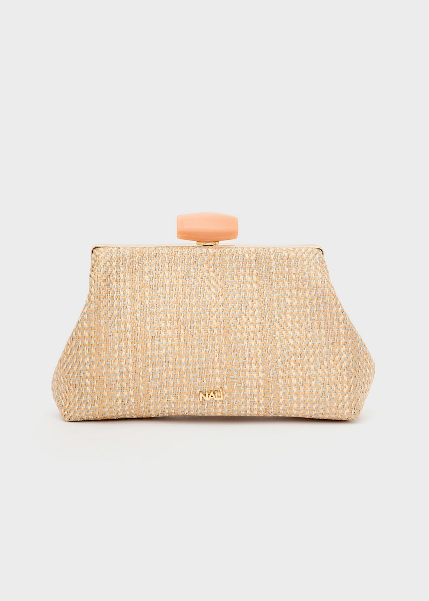 Nali Γυναικείο Clutch Julia Με Υφασμάτινη Υφή