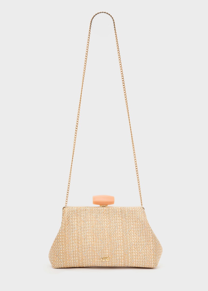 Nali Γυναικείο Clutch Julia Με Υφασμάτινη Υφή