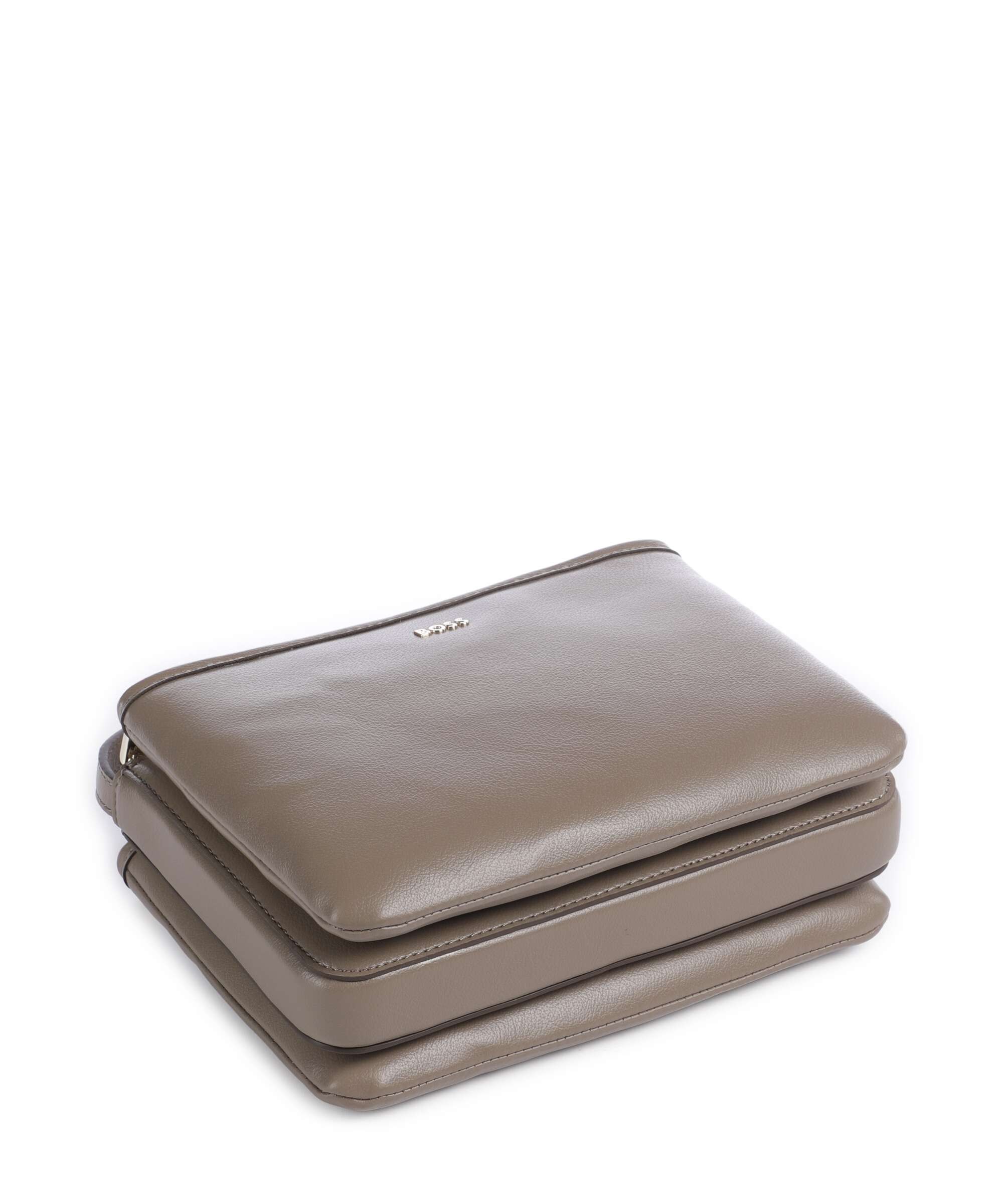 Boss Boss Γυναικεία Μονόχρωμη Crossbody Τσάντα Από Οικολογικό Δέρμα Με Τρεις Θήκες Για Καθημερινές Εμφανίσεις - 5