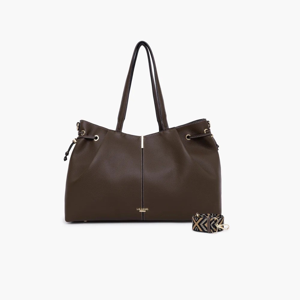 Lollipops Γυναικεία Καφέ Τσάντα Shopper Με Λουράκι Ώμου Για All-Day Εμφανίσεις