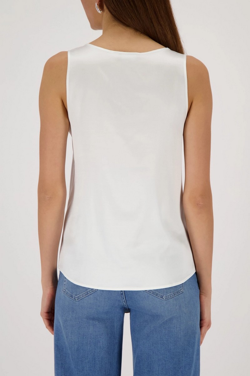Monari Monari Γυναικείο Top Σατέν Slightly Tailored - 3