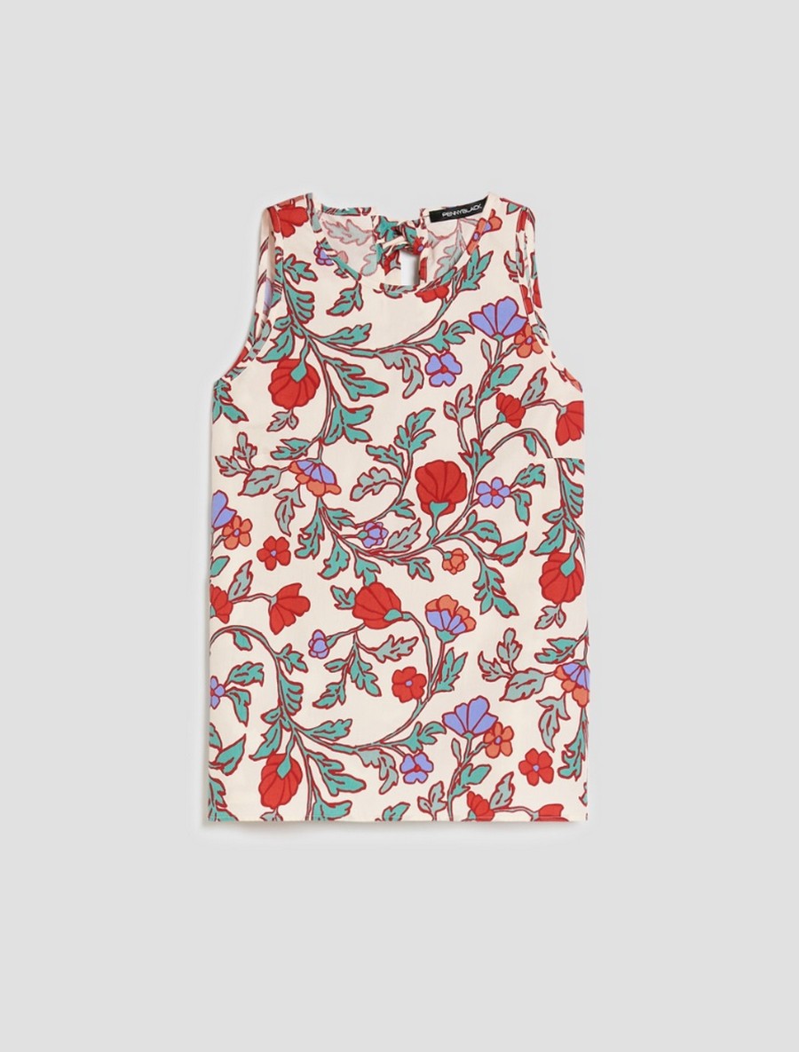 Penny Black Γυναικεία Μπλούζα Poplin Με Φλοράλ Σχέδιο Regular Fit φωτογραφία