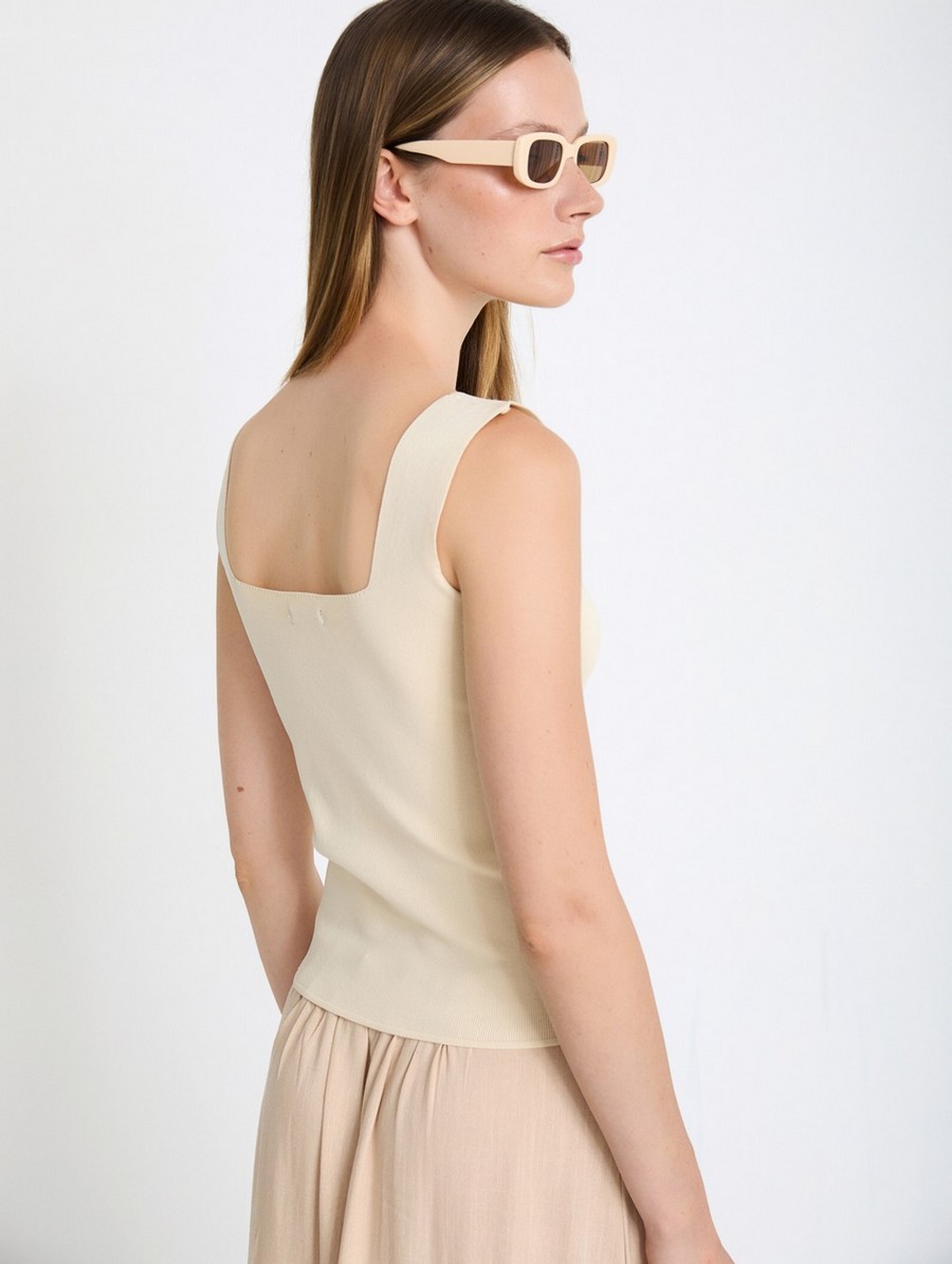 Skatie Γυναικείο Top Πλεκτό Essentials Με Τετράγωνη Λαιμόκοψη φωτογραφία