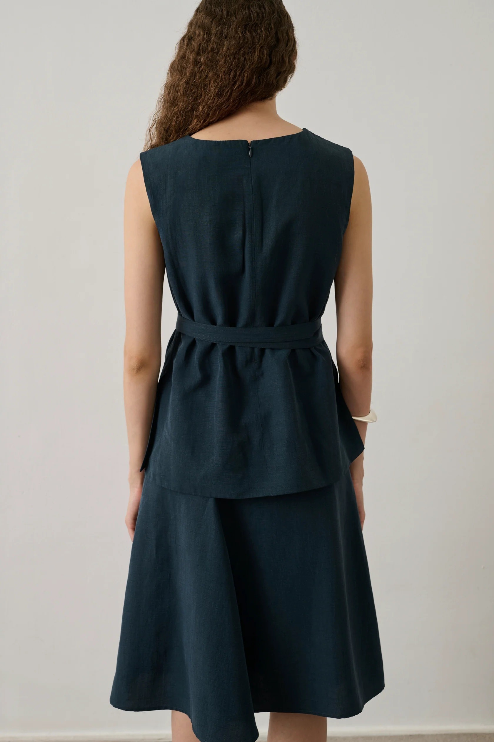 Soeur Γυναικείο Top Αμάνικο Βαμβακερό Με Αποσπώμενη Ζώνη φωτογραφία