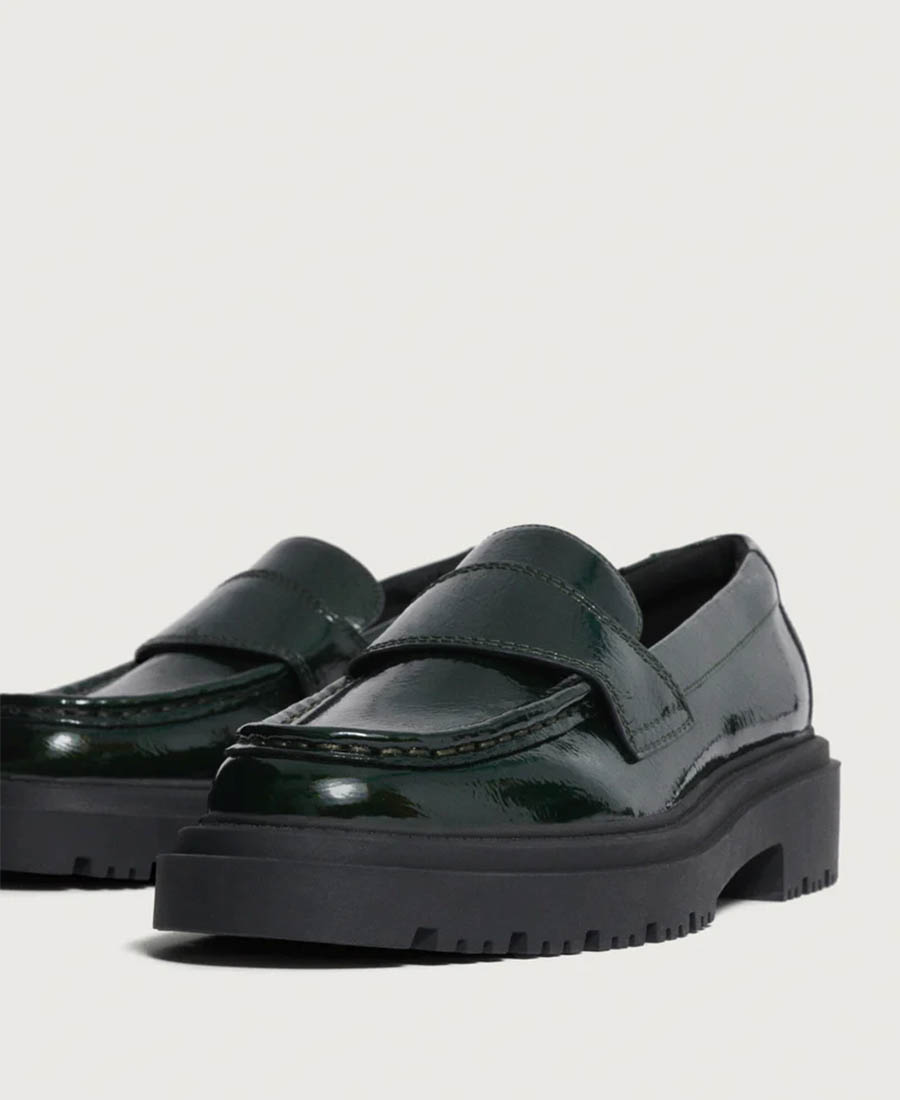 Hoff Γυναικεία Μοκασίνια School Loafer σε Σκούρο Πράσινο φωτογραφία