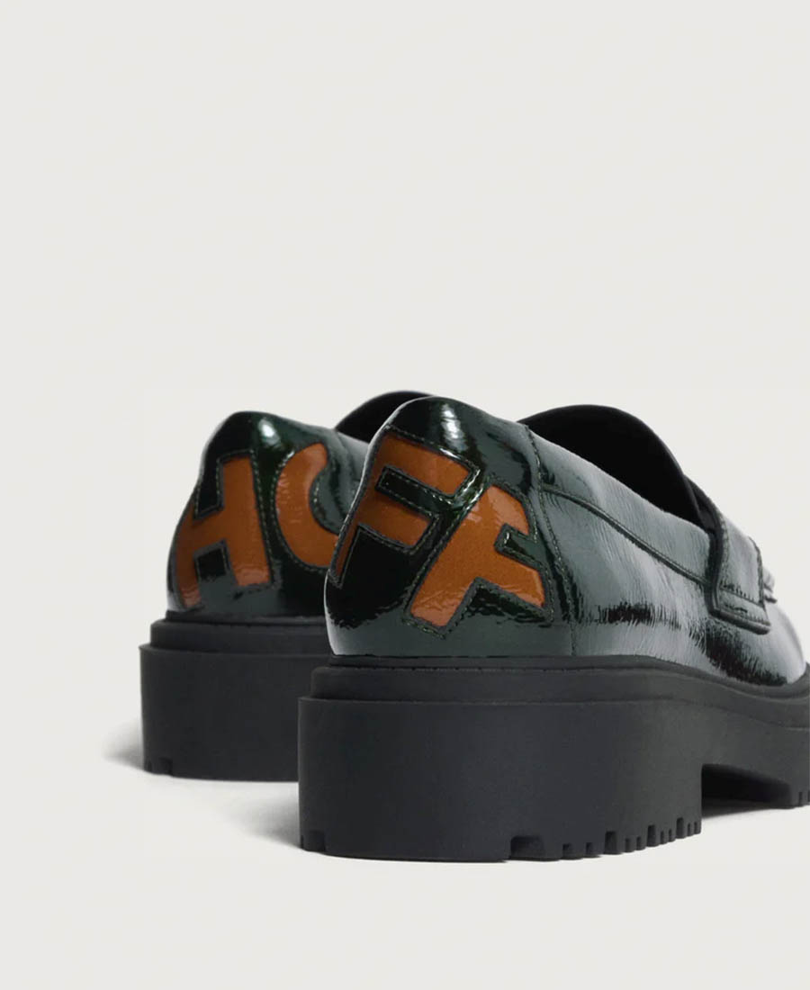 Hoff Γυναικεία Μοκασίνια School Loafer σε Σκούρο Πράσινο φωτογραφία