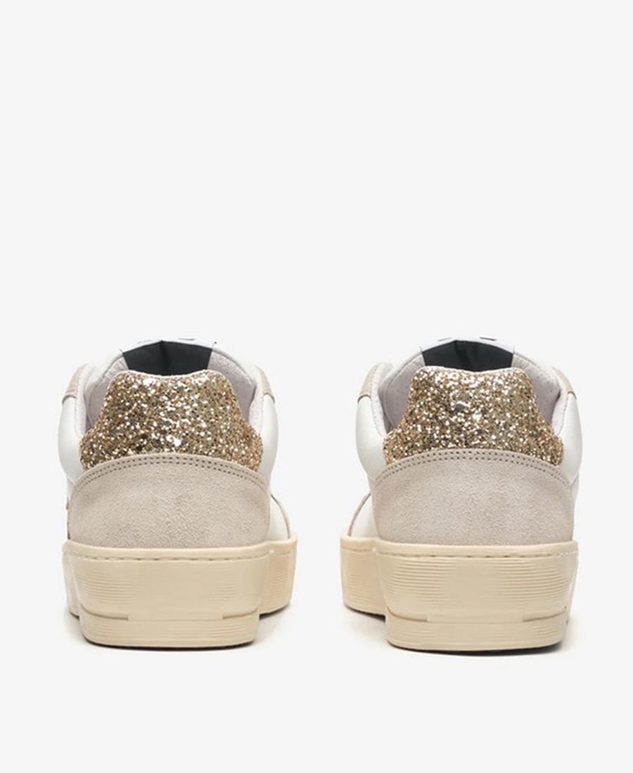 2Star Γυναικεία Sneakers New Star Από Δέρμα Με Σχέδιο Glitter Αστέρι Και Λεπτομέρειες Σουέτ φωτογραφία