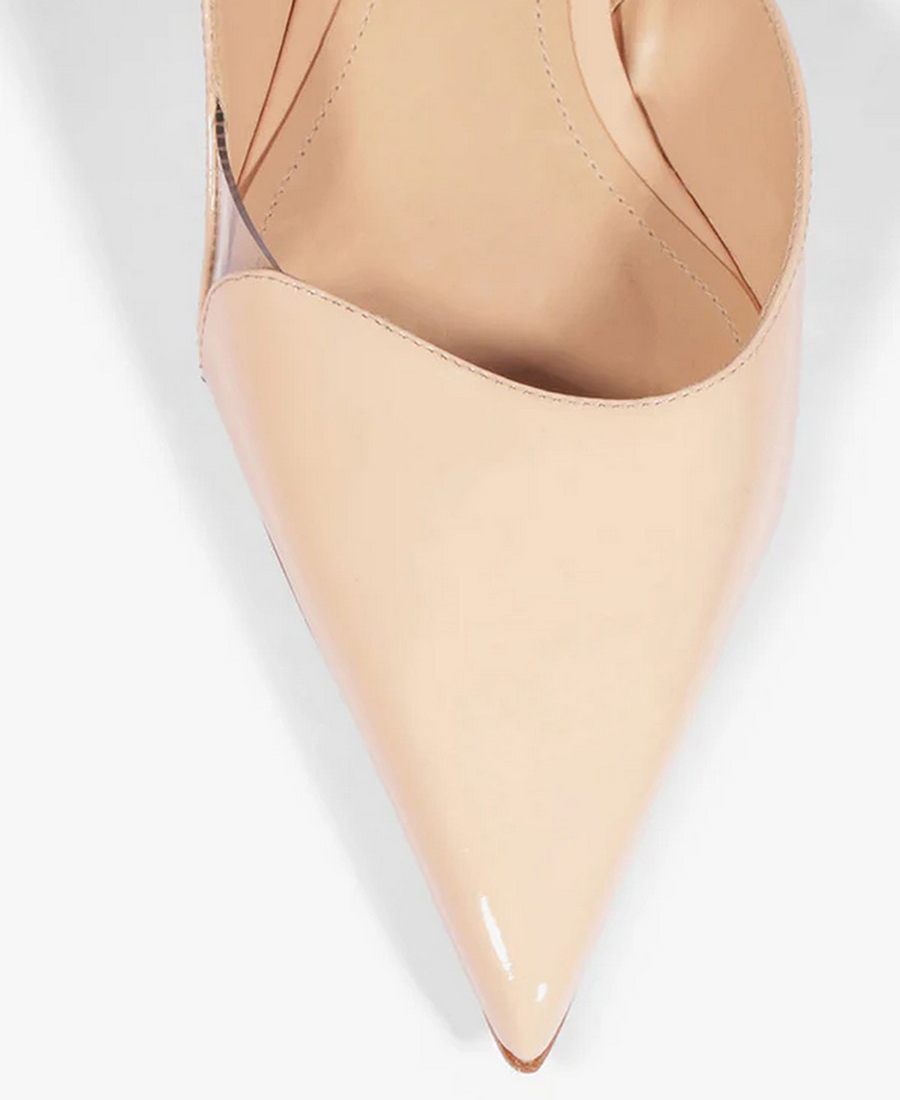 Schutz Γυναικεία Γόβα Slingback με Λουστρίνι και Kitten Heel σε Ροζ φωτογραφία