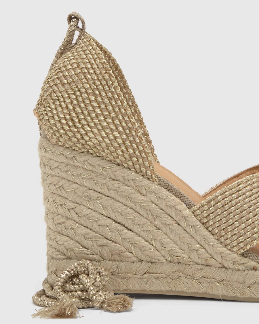 Castaner Γυναικεία Πλατφόρμα Regular 50% Jute Gold φωτογραφία