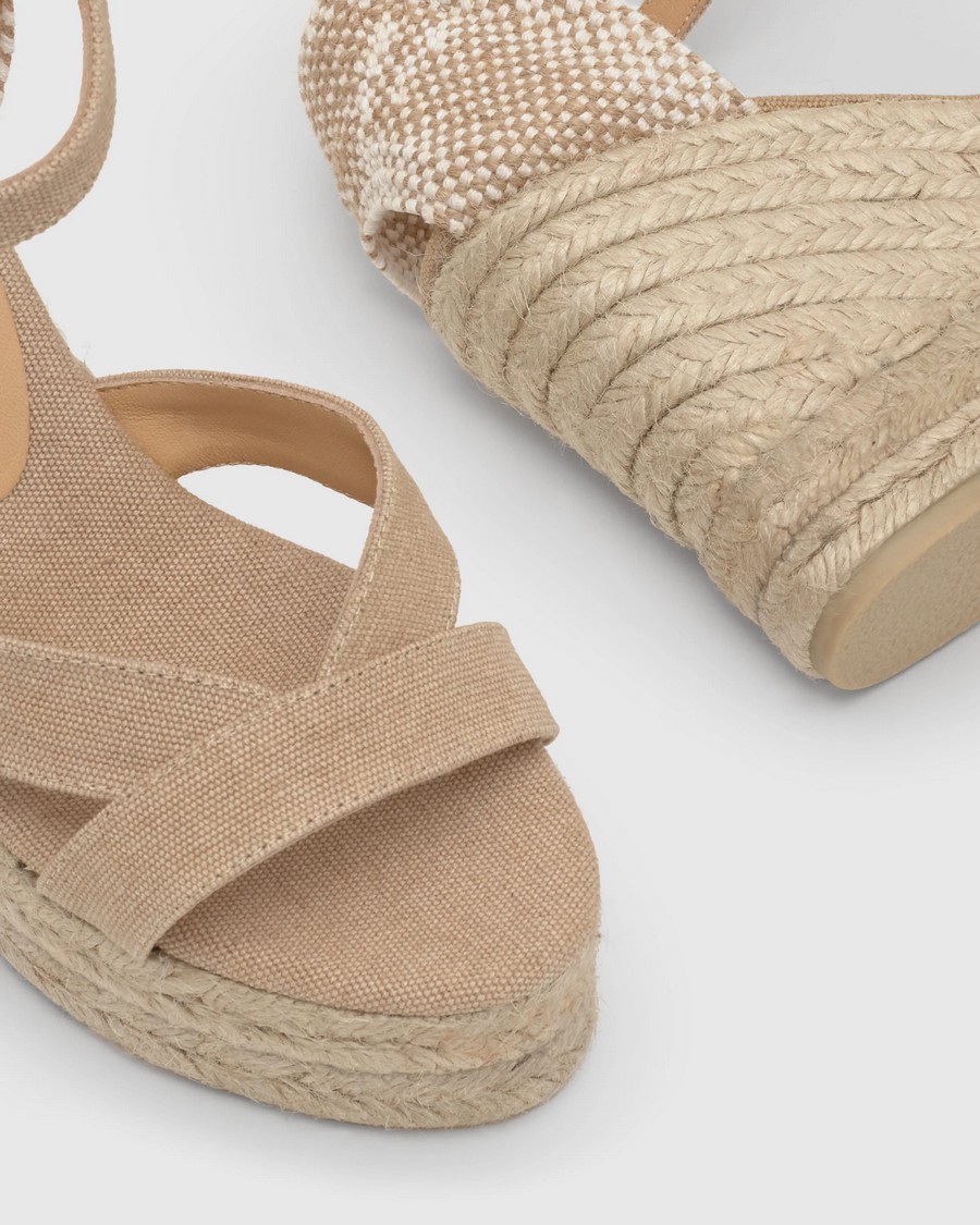 Castaner Γυναικεία Πλατφόρμα Regular Organic Cotton Sand φωτογραφία