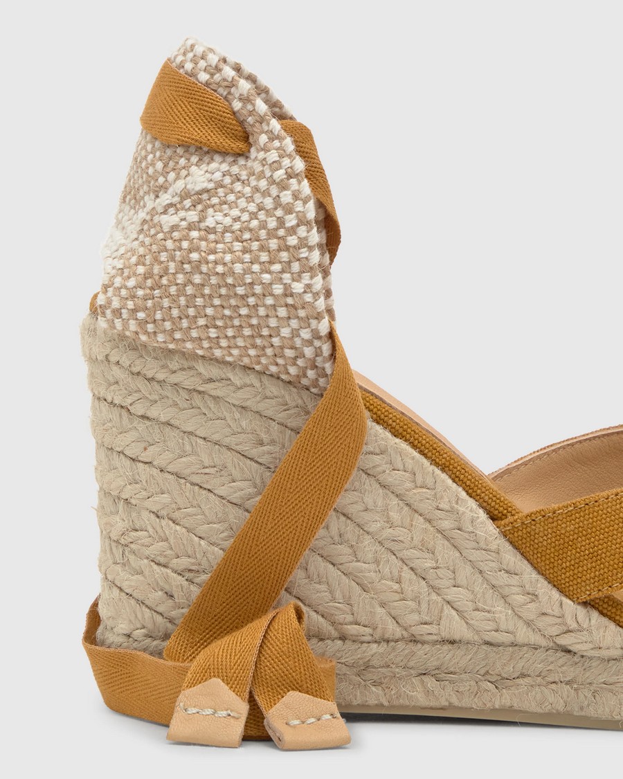 Castaner Γυναικεία Πλατφόρμα Regular Organic Cotton Ambar φωτογραφία