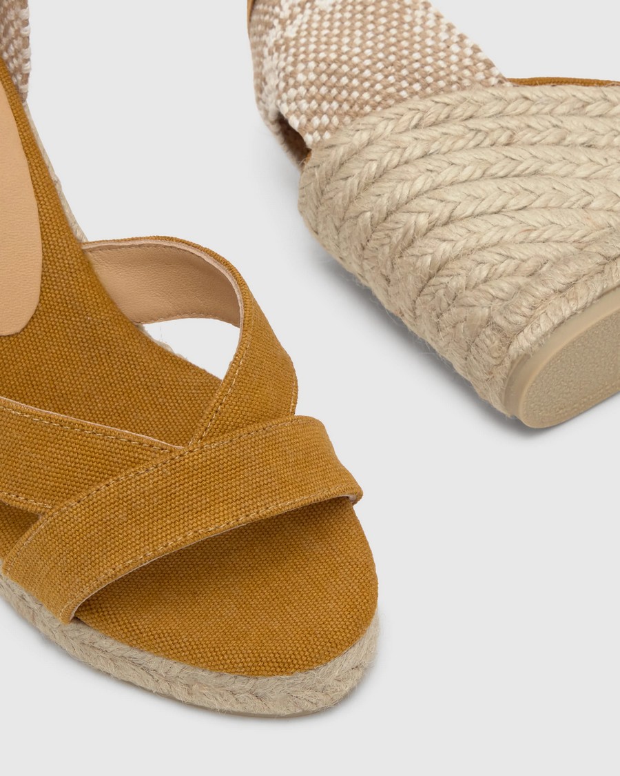 Castaner Γυναικεία Πλατφόρμα Regular Organic Cotton Ambar φωτογραφία