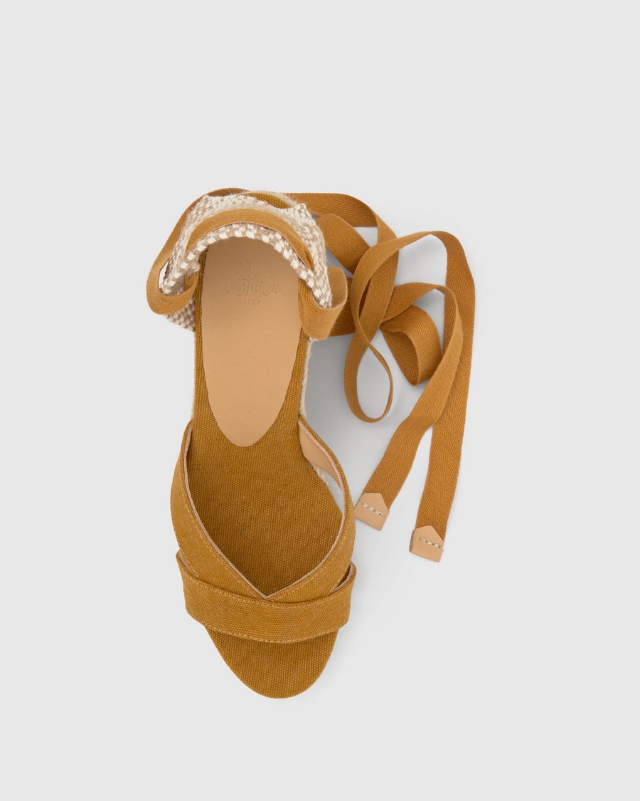 Castaner Γυναικεία Πλατφόρμα Regular Organic Cotton Ambar φωτογραφία