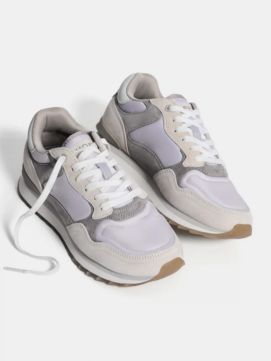 Hoff Γυναικεία Sneakers Retro Style Από Δέρμα Και Νάιλον Με Memory Foam Πάτο φωτογραφία