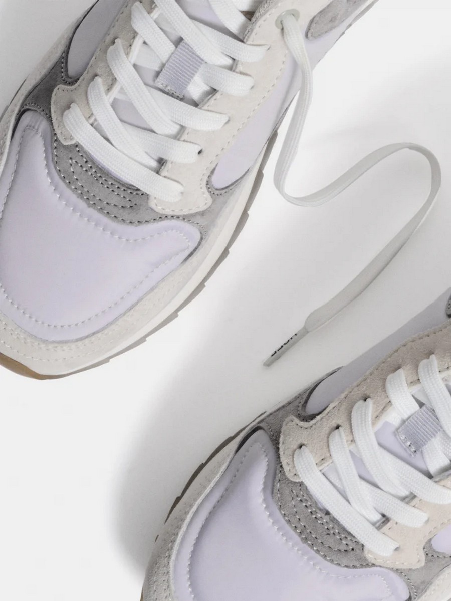 Hoff Γυναικεία Sneakers Retro Style Από Δέρμα Και Νάιλον Με Memory Foam Πάτο φωτογραφία