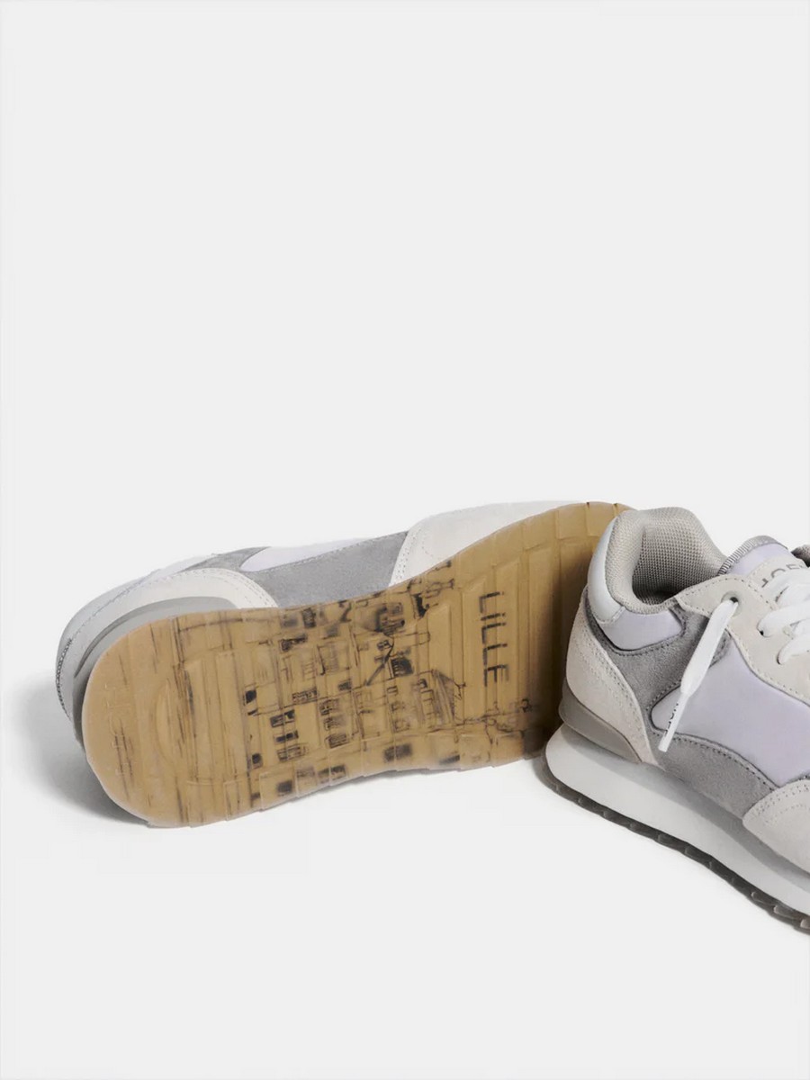 Hoff Γυναικεία Sneakers Retro Style Από Δέρμα Και Νάιλον Με Memory Foam Πάτο φωτογραφία