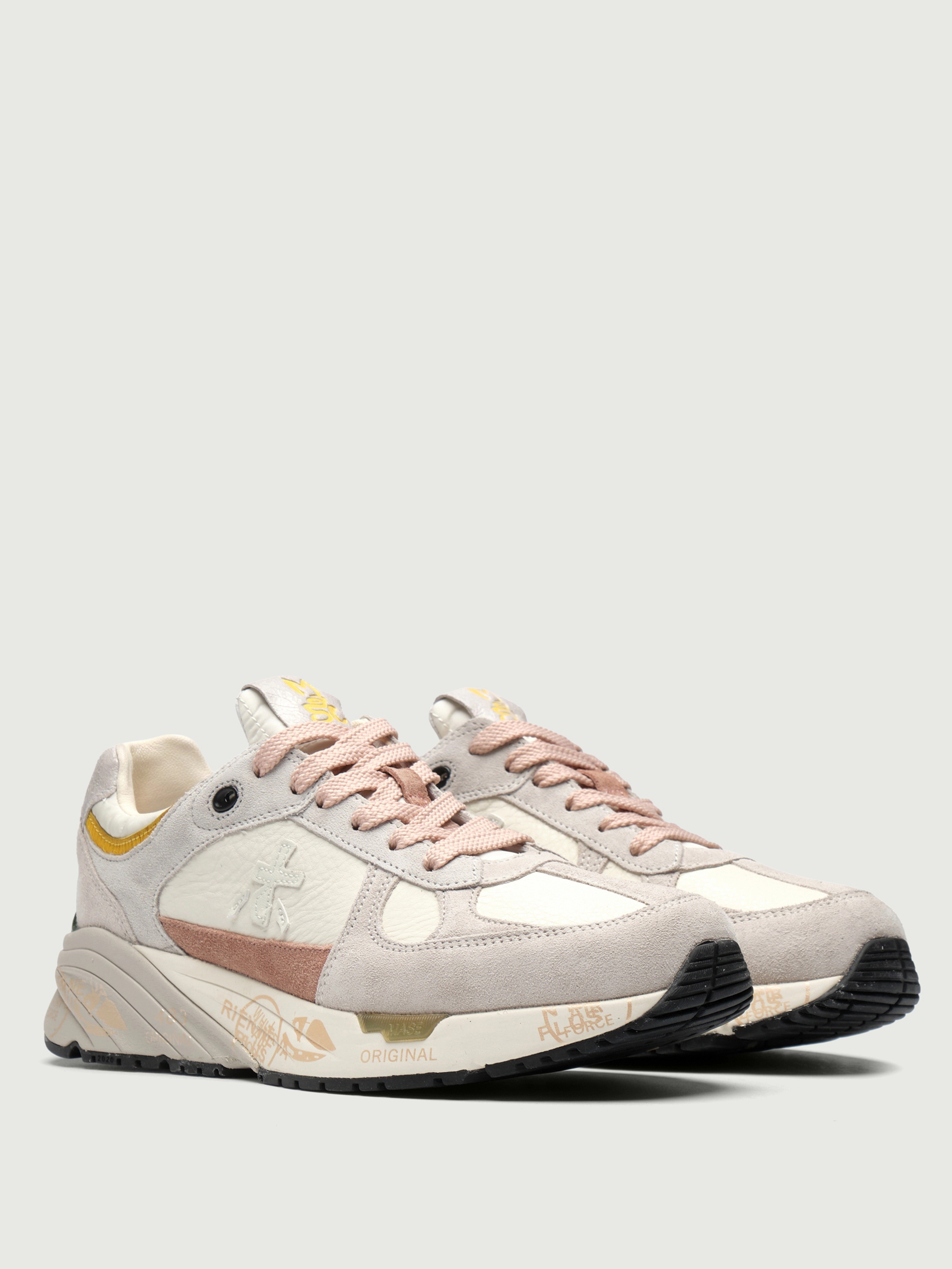 Premiata Γυναικεία Δερμάτινα Sneakers Με Chunky Σόλα Και Logo Details