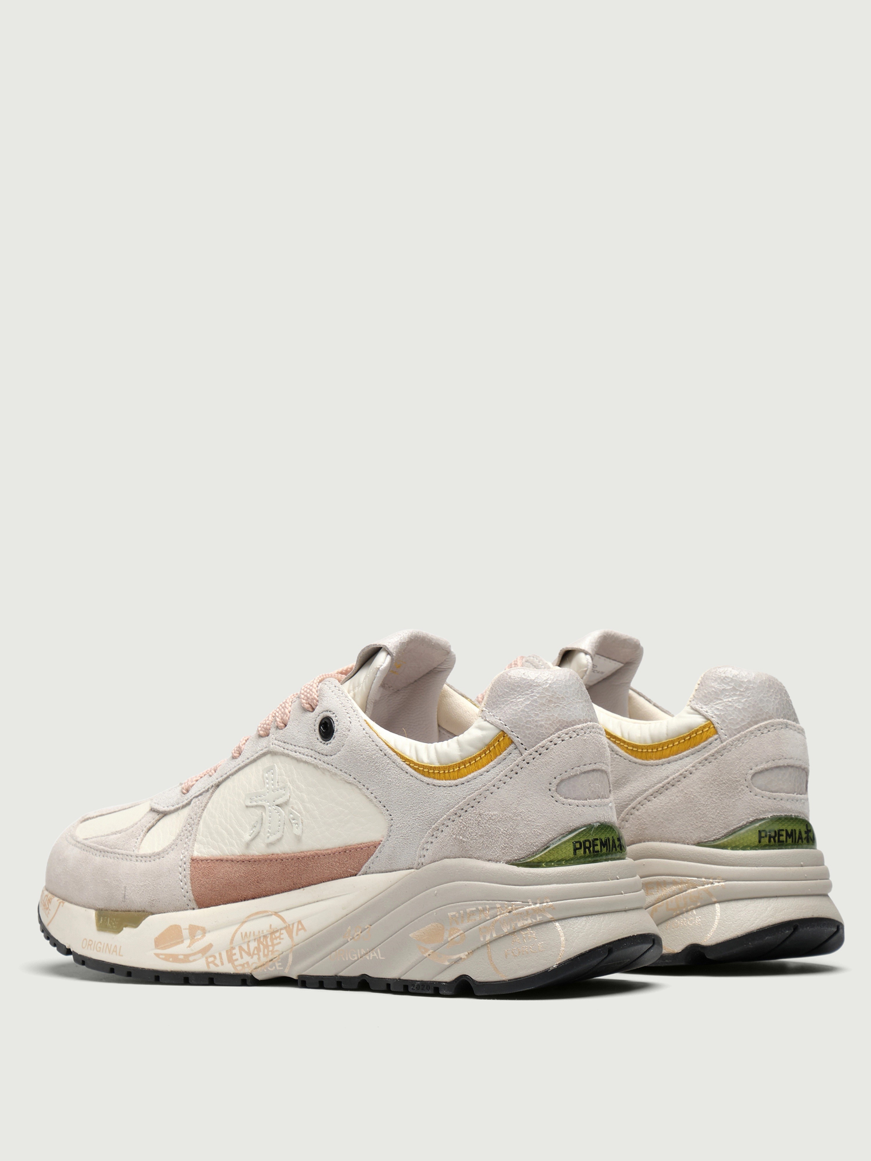 Premiata Premiata Γυναικεία Δερμάτινα Sneakers Με Chunky Σόλα Και Logo Details - 3