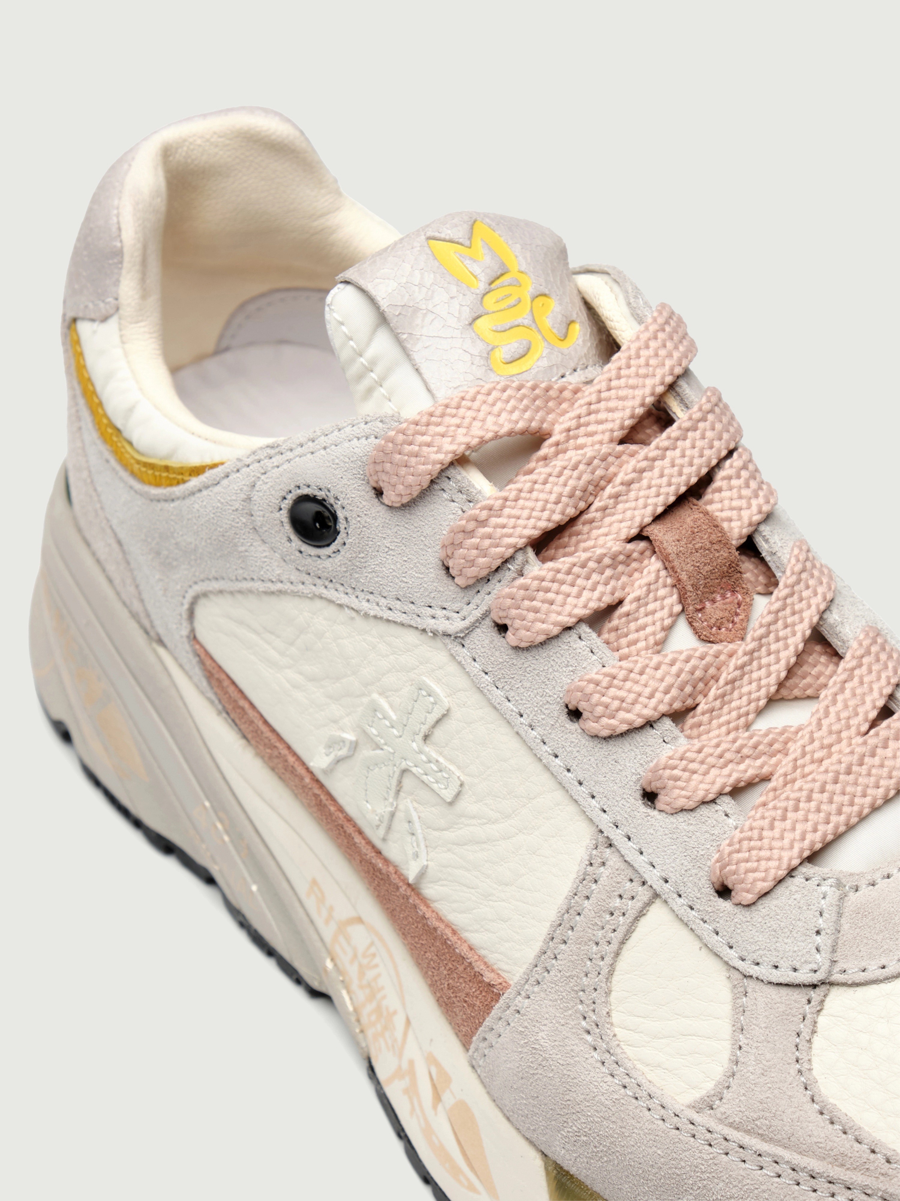 Premiata Premiata Γυναικεία Δερμάτινα Sneakers Με Chunky Σόλα Και Logo Details - 5