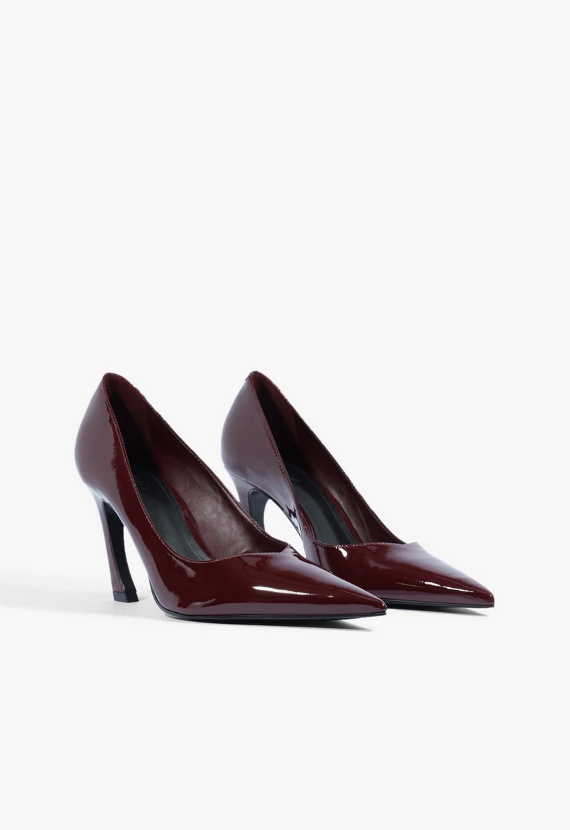 Schutz Γυναικεία Γόβα High Heel Από Λουστρίνι Με Σμιλευμένο Τακούνι φωτογραφία