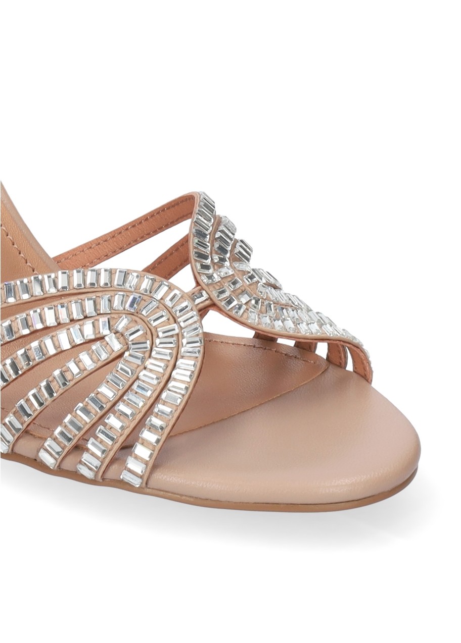 Bibi Lou Γυναικεία Πέδιλα Με Strass Και Block Τακούνι φωτογραφία