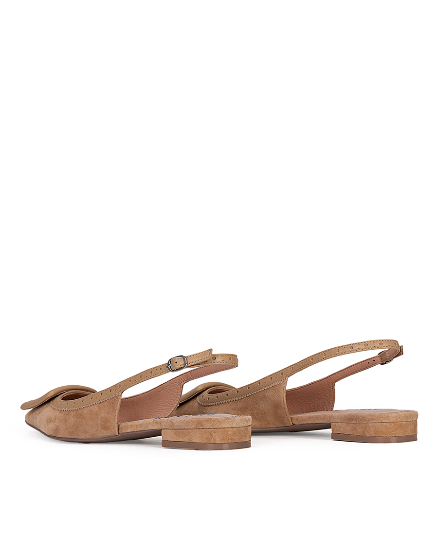 Bibi Lou Γυναικεία Slingbacks Δερμάτινα Με Αγκράφα Και Διάτρητες Λεπτομέρειες φωτογραφία