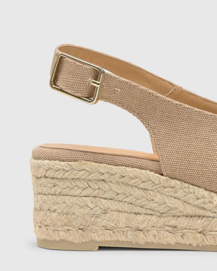 Castaner Γυναικείες Slingback Εσπαντρίγιες Από Καμβά Με Πλατφόρμα Από Jute φωτογραφία