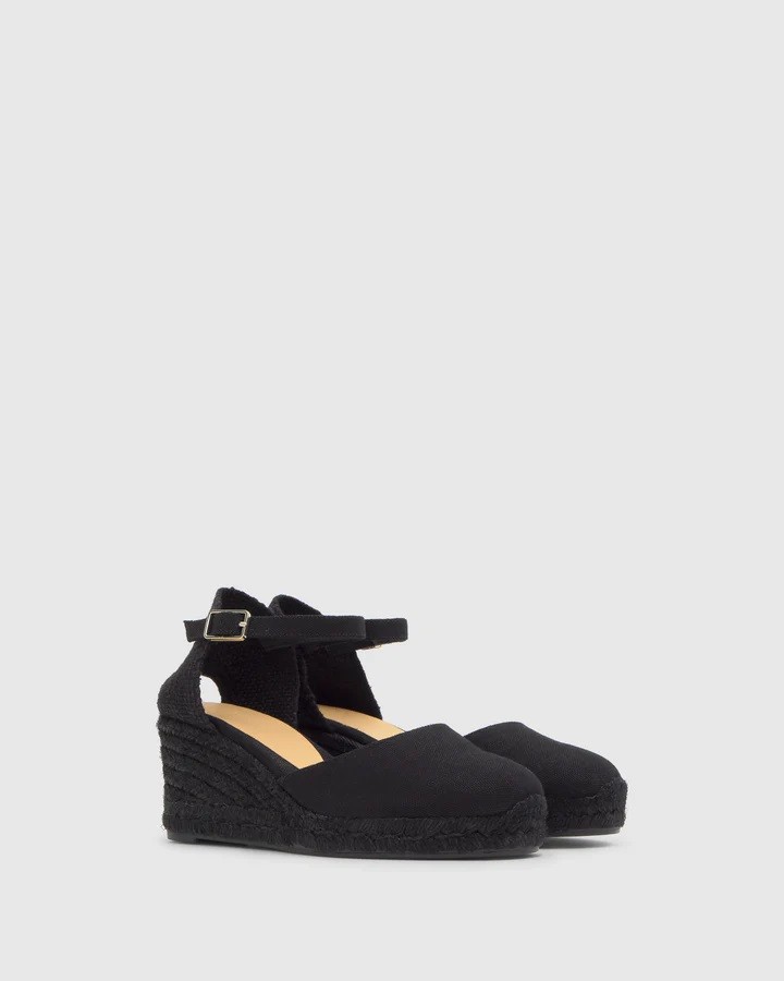 Castaner Γυναικείες Εσπαντρίγιες Από Καμβά Με Πλατφόρμα Από Jute Και Λουράκι Αστραγάλου φωτογραφία