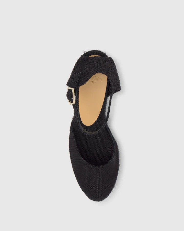 Castaner Γυναικείες Εσπαντρίγιες Από Καμβά Με Πλατφόρμα Από Jute Και Λουράκι Αστραγάλου φωτογραφία