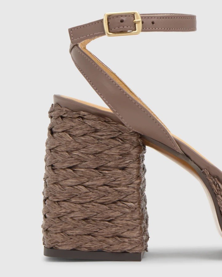 Castaner Γυναικεία Πέδιλα Από Raffia Με Πλατφόρμα Και Χοντρό Τακούνι φωτογραφία