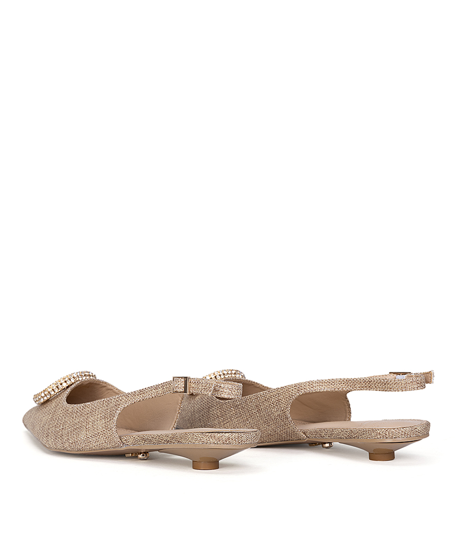 Twenty Four Haitch Γυναικεία Slingback Με Αγκράφα Και Strass φωτογραφία