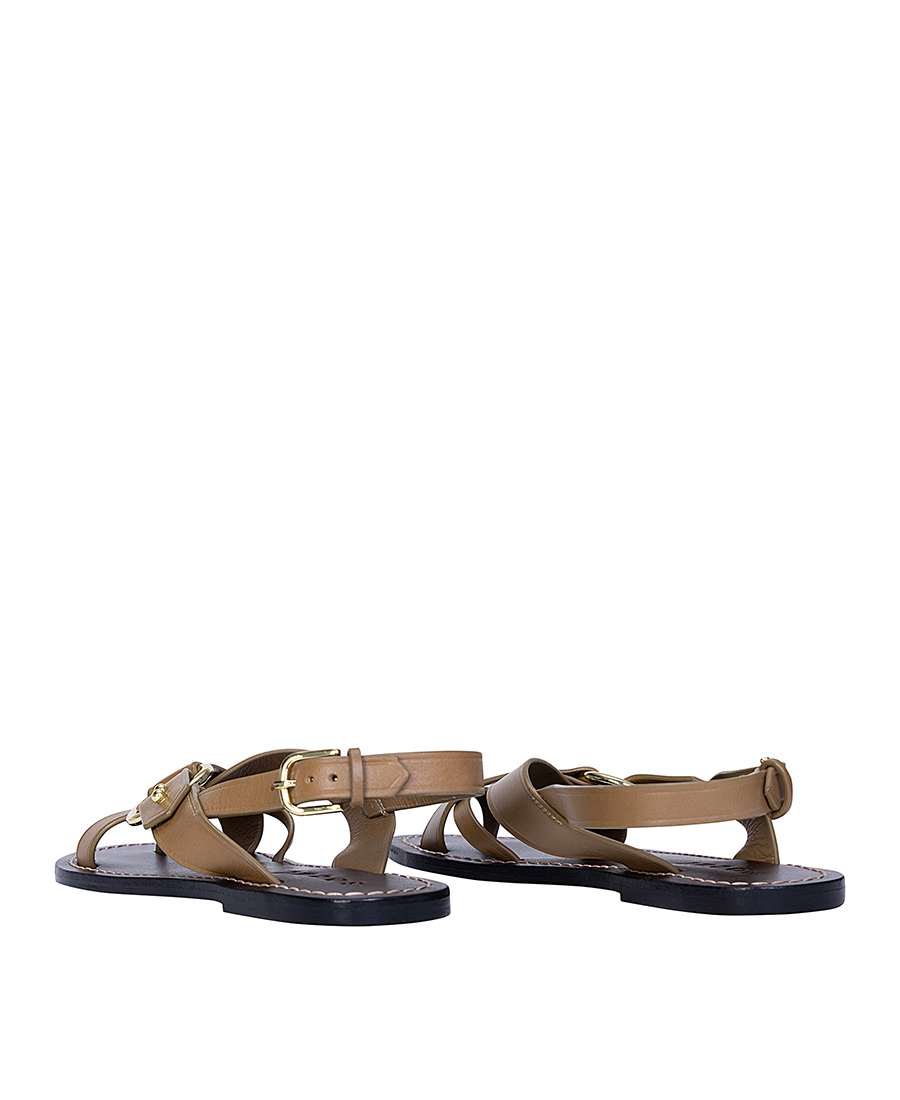 Soeur Γυναικεία Σανδάλια Flat Δερμάτινα Με Λουράκια Και Μεταλλική Λεπτομέρεια φωτογραφία