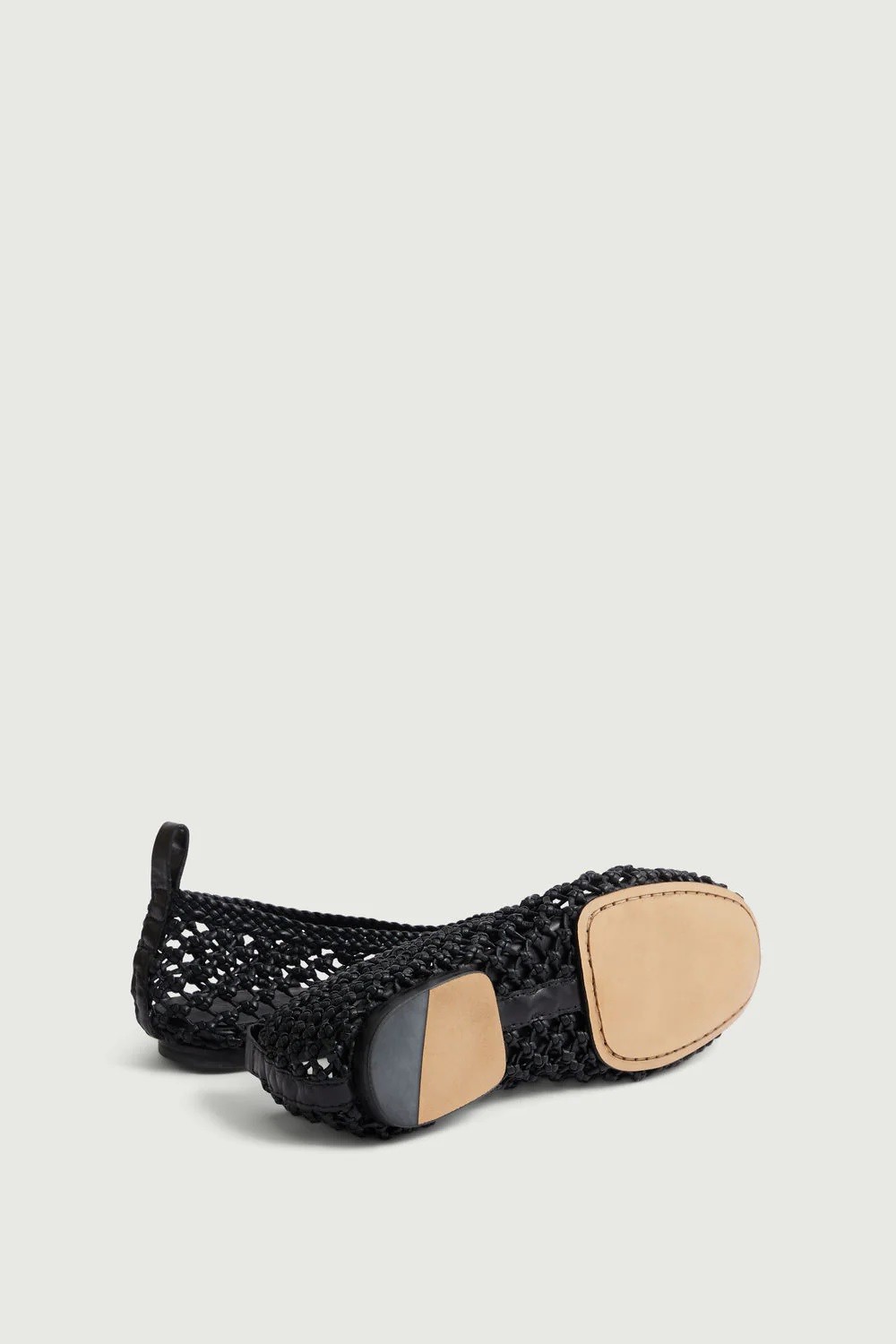 Soeur Γυναικεία Μπαλαρίνα Δερμάτινη Πλεκτή Με Διάτρητο Σχέδιο φωτογραφία